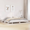 vidaXL Estructura de cama madera maciza de pino blanco 180x200 cm