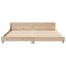 vidaXL Estructura de cama con cabecero madera maciza de pino 200x200cm