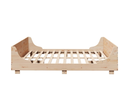Estructura de cama sin colchón madera maciza de pino 180x200 cm