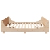 Estructura de cama sin colchón madera maciza de pino 180x200 cm