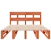 Cama sin colchón madera maciza pino marrón cera 150x200 cm