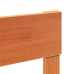 Cama sin colchón madera maciza pino marrón cera 150x200 cm