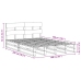Cama sin colchón madera maciza de pino marrón cera 160x200 cm