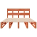 Cama sin colchón madera maciza de pino marrón cera 160x200 cm