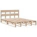 Estructura de cama sin colchón madera maciza de pino 120x190 cm