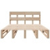 Estructura de cama sin colchón madera maciza de pino 120x190 cm