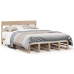 Estructura de cama sin colchón madera maciza de pino 140x190 cm
