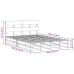 Estructura de cama sin colchón madera maciza de pino 140x190 cm