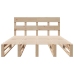 Estructura de cama sin colchón madera maciza de pino 140x190 cm