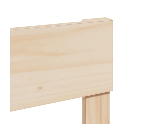 Estructura de cama sin colchón madera maciza de pino 140x190 cm