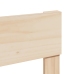 Estructura de cama sin colchón madera maciza de pino 140x190 cm