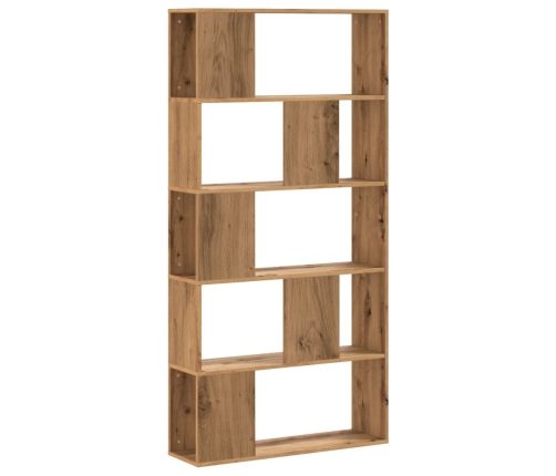 vidaXL Librería de 5 niveles madera roble artesanal 80,5x23,5x162,5 cm