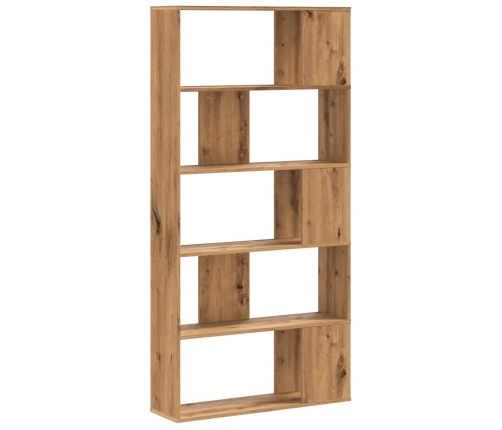 vidaXL Librería de 5 niveles madera roble artesanal 80,5x23,5x162,5 cm