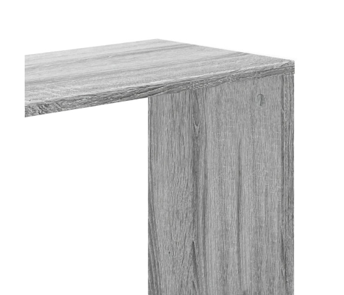 vidaXL Librería de 5 niveles madera gris Sonoma 45x23,5x162,5 cm