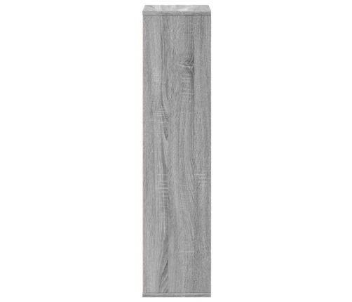 Estantería de madera de ingeniería gris Sonoma 50x25x105 cm