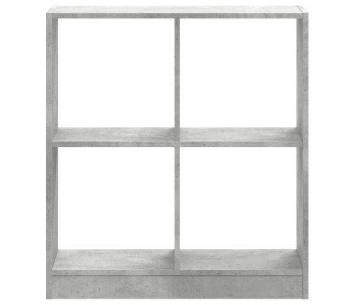 Estantería madera de ingeniería gris hormigón 68,5x32x75 cm