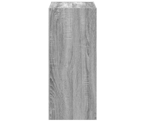 Estantería de madera de ingeniería gris Sonoma 68,5x32x75 cm