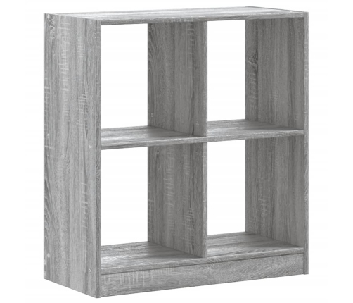 Estantería de madera de ingeniería gris Sonoma 68,5x32x75 cm