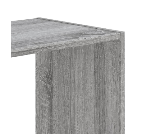 Estantería de madera de ingeniería gris Sonoma 68,5x32x75 cm