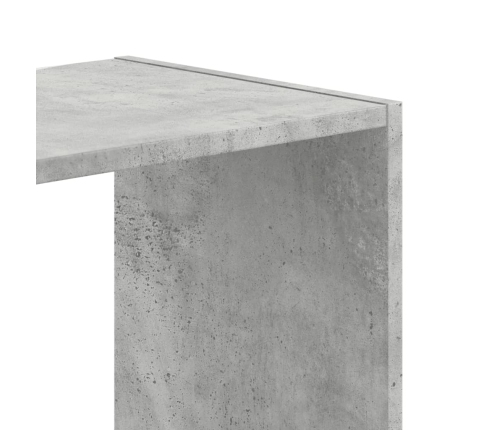 Estantería de madera de ingeniería gris hormigón 102x32x102 cm