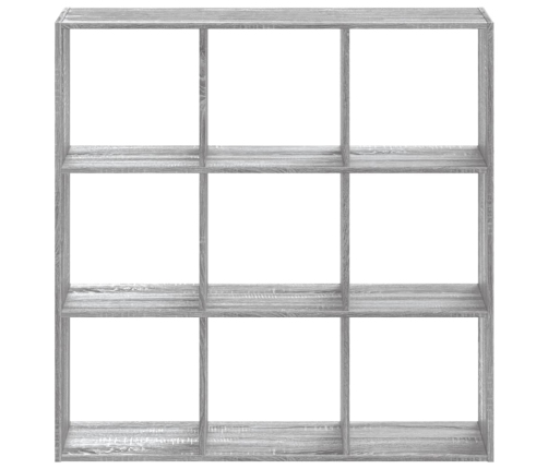 Estantería madera de ingeniería gris Sonoma 102x32x102 cm