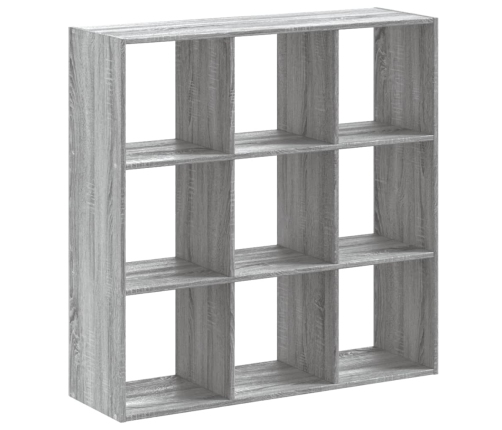 Estantería madera de ingeniería gris Sonoma 102x32x102 cm