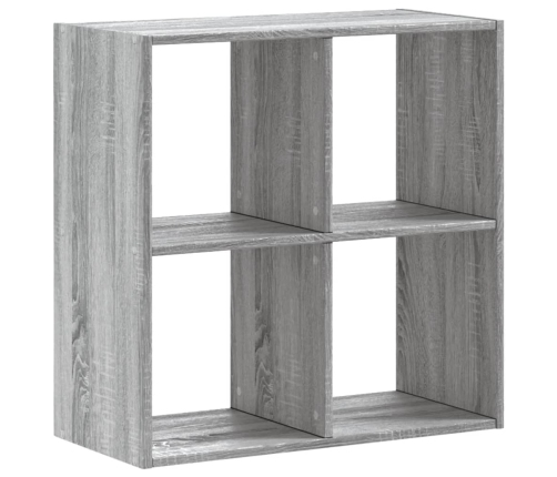 Estantería de madera de ingeniería gris Sonoma 68,5x32x68,5 cm