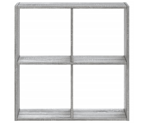 Estantería de madera de ingeniería gris Sonoma 68,5x32x68,5 cm