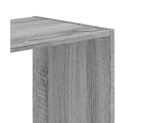 Estantería de madera de ingeniería gris Sonoma 68,5x32x68,5 cm