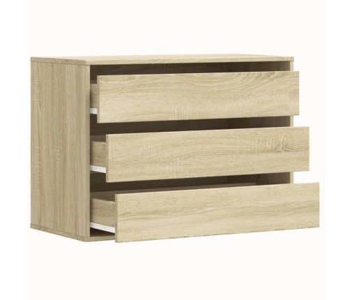 Cajonera de esquina madera ingeniería roble Sonoma 80x41x58 cm