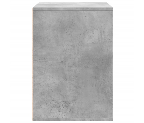 Cajonera de esquina madera ingeniería gris hormigón 80x41x58 cm