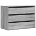 Cajonera de esquina madera ingeniería gris Sonoma 80x41x58 cm