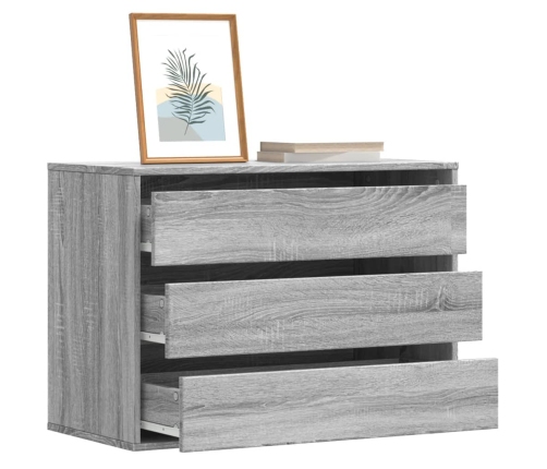 Cajonera de esquina madera ingeniería gris Sonoma 80x41x58 cm