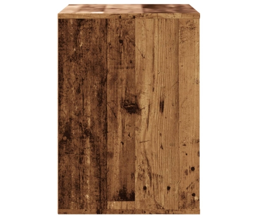 Cajonera de esquina madera de ingeniería envejecida 80x41x58 cm