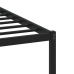 Estructura de cama con cabecero metal roble ahumado 100x190 cm