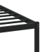 Estructura de cama sin colchón metal roble ahumado 160x200 cm