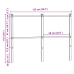 Cabecero de madera de ingeniería y acero roble ahumado 120 cm