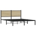 Estructura de cama sin colchón metal roble Sonoma 140x200 cm