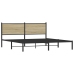 Estructura de cama sin colchón metal roble Sonoma 183x213 cm