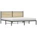 Estructura de cama sin colchón metal roble Sonoma 183x213 cm