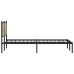 Estructura de cama sin colchón metal roble Sonoma 183x213 cm