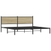 Estructura de cama sin colchón metal roble Sonoma 193x203 cm