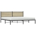 Estructura de cama sin colchón metal roble Sonoma 193x203 cm