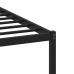 Estructura de cama sin colchón metal marrón roble 107x203 cm