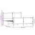 Estructura de cama sin colchón metal marrón roble 137x190 cm