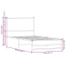 Estructura de cama sin colchón metal roble ahumado 90x200 cm