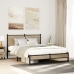 Estructura de cama sin colchón metal roble Sonoma 140x190 cm
