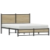 Estructura de cama sin colchón metal roble Sonoma 140x190 cm