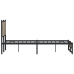 Estructura de cama sin colchón metal roble Sonoma 140x190 cm