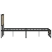 Estructura de cama sin colchón metal roble Sonoma 140x200 cm
